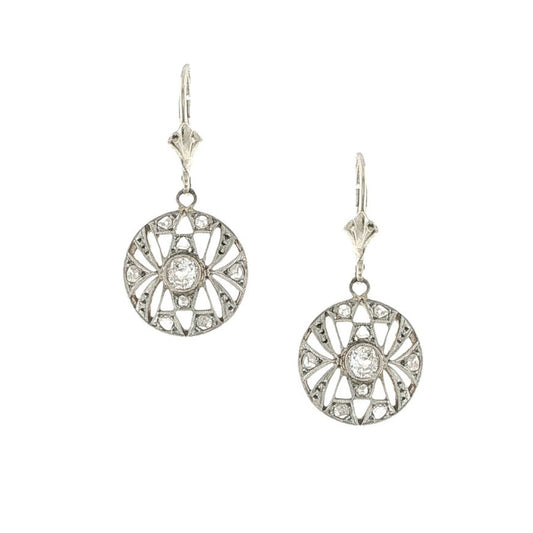 Estate Collection Art Deco Diamond Earrings