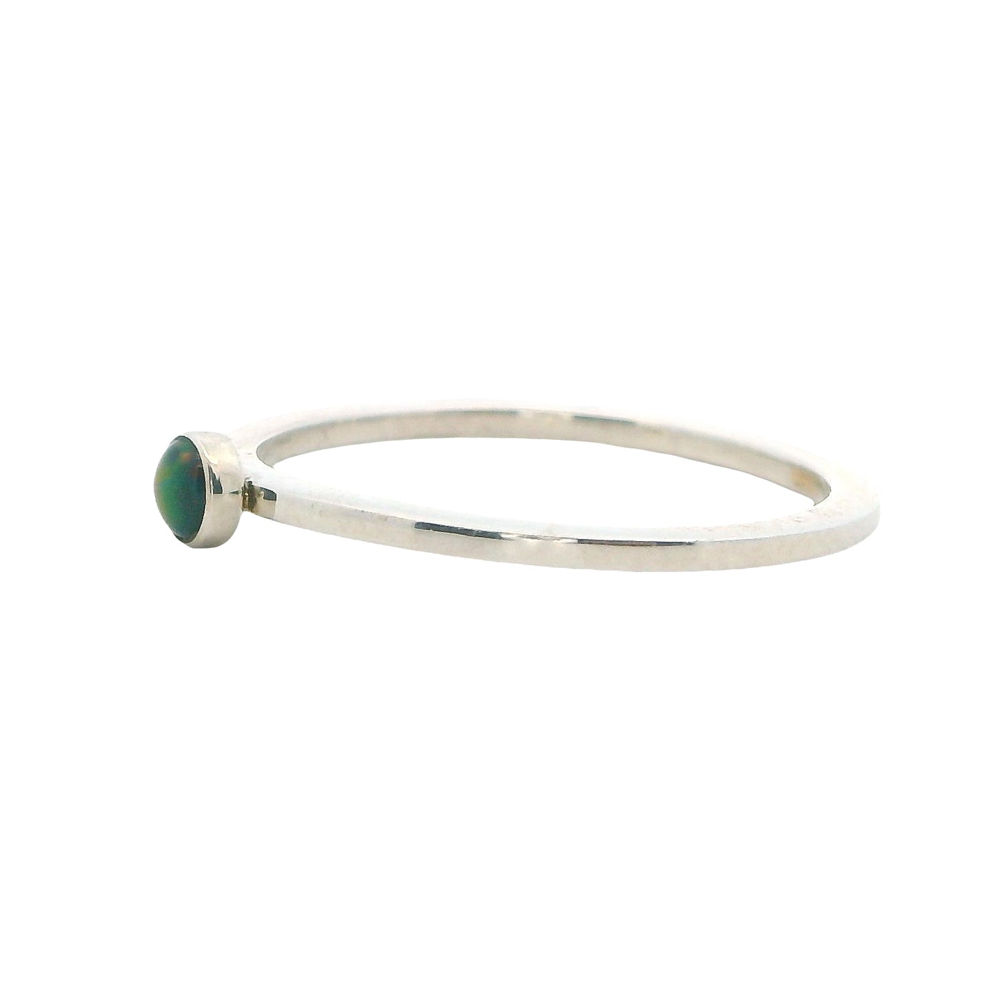 Tim Nelson Designs Sterling Opal Stacker Ring