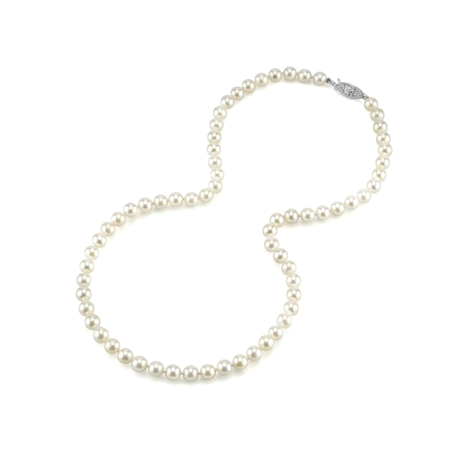 Akoya 5.5-6mm Cultured Pearl Necklace 16"