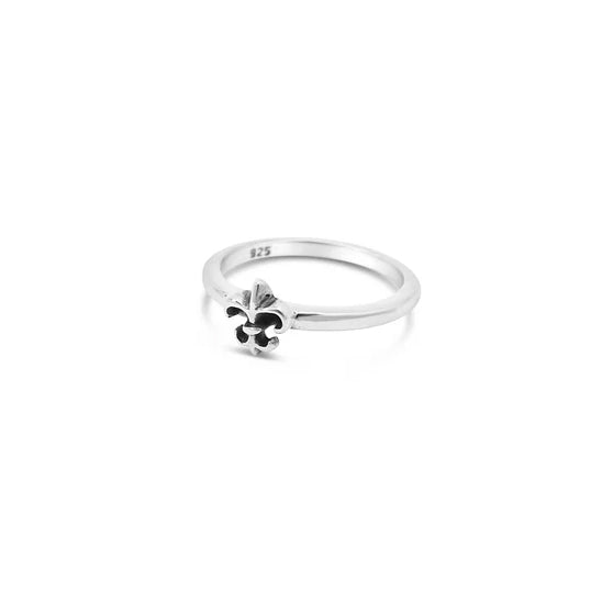 Cristy Cali Stackable Fleur de Lis Ring