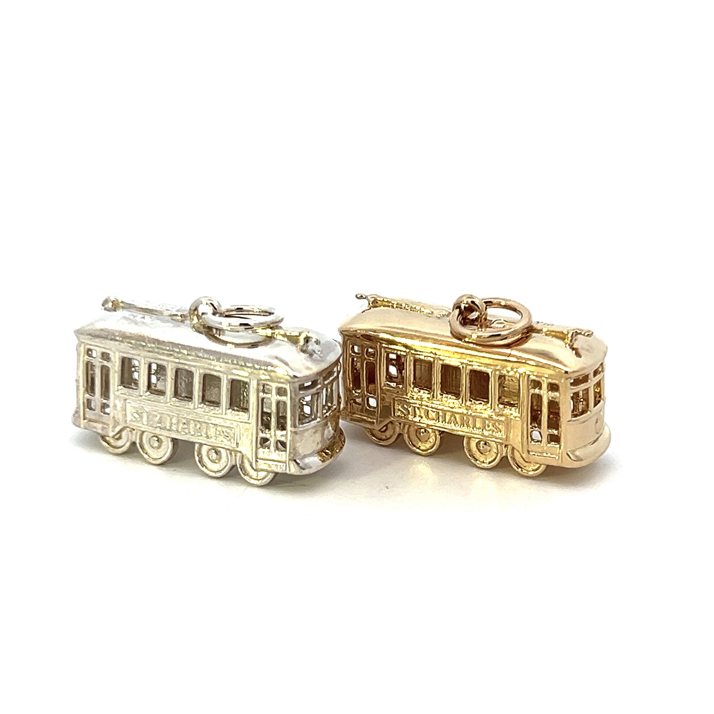 Tom Mathis Designs Sterling Silver St Charles Streetcar Charm