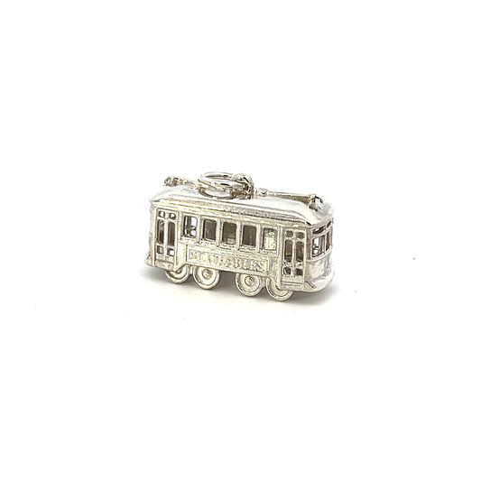Tom Mathis Designs Sterling Silver St Charles Streetcar Charm