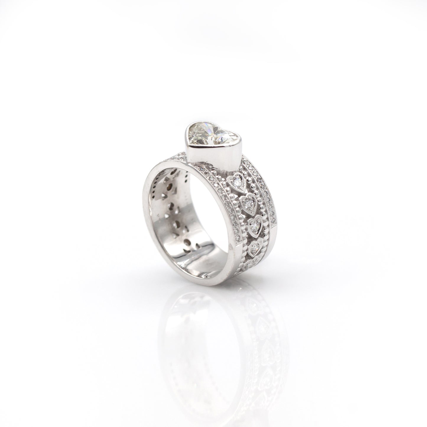 Tom Mathis Designs 2.45CT Heart-Shaped Diamond Ring