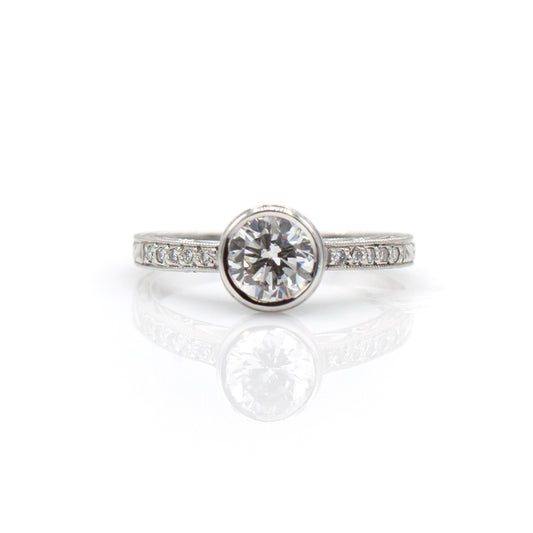 Tom Mathis Designs 1.01CT Diamond Engagement Ring