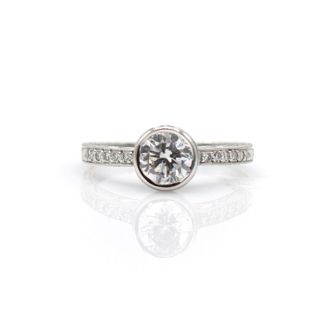 Tom Mathis Designs 1.01CT Diamond Engagement Ring