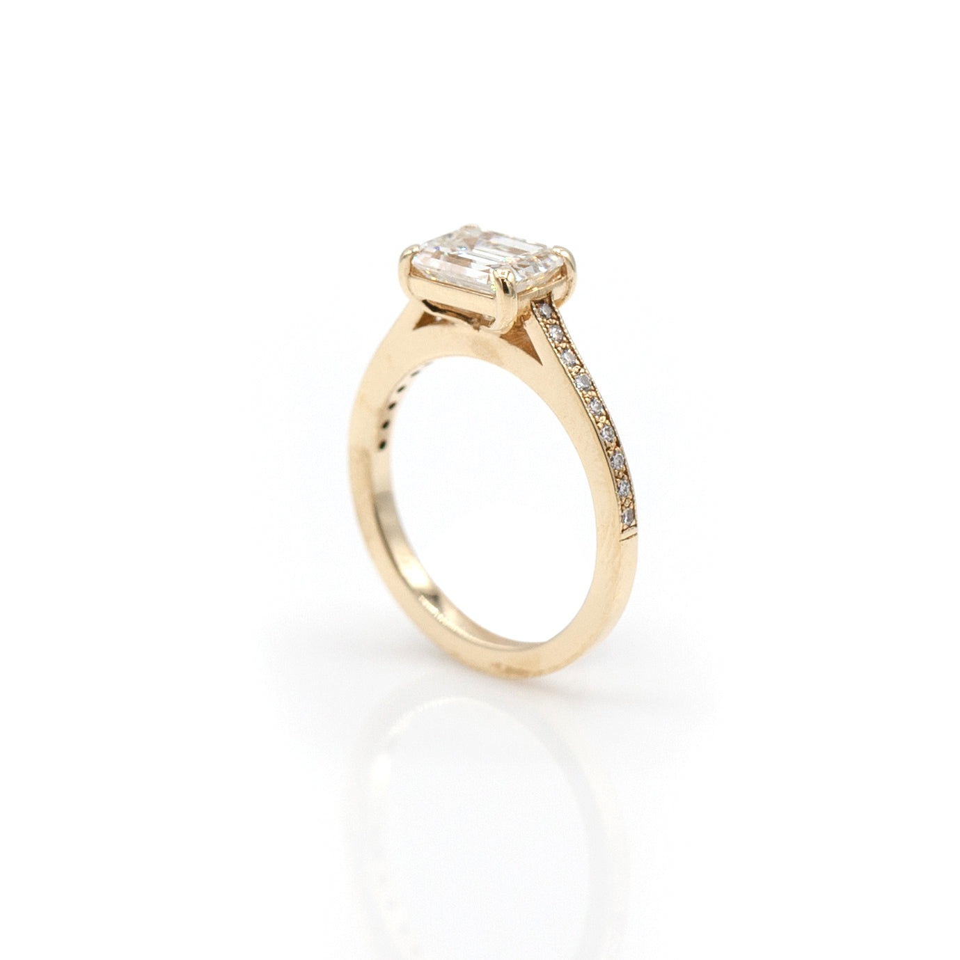 Tom Mathis Designs 14K Diamond Engagement Ring