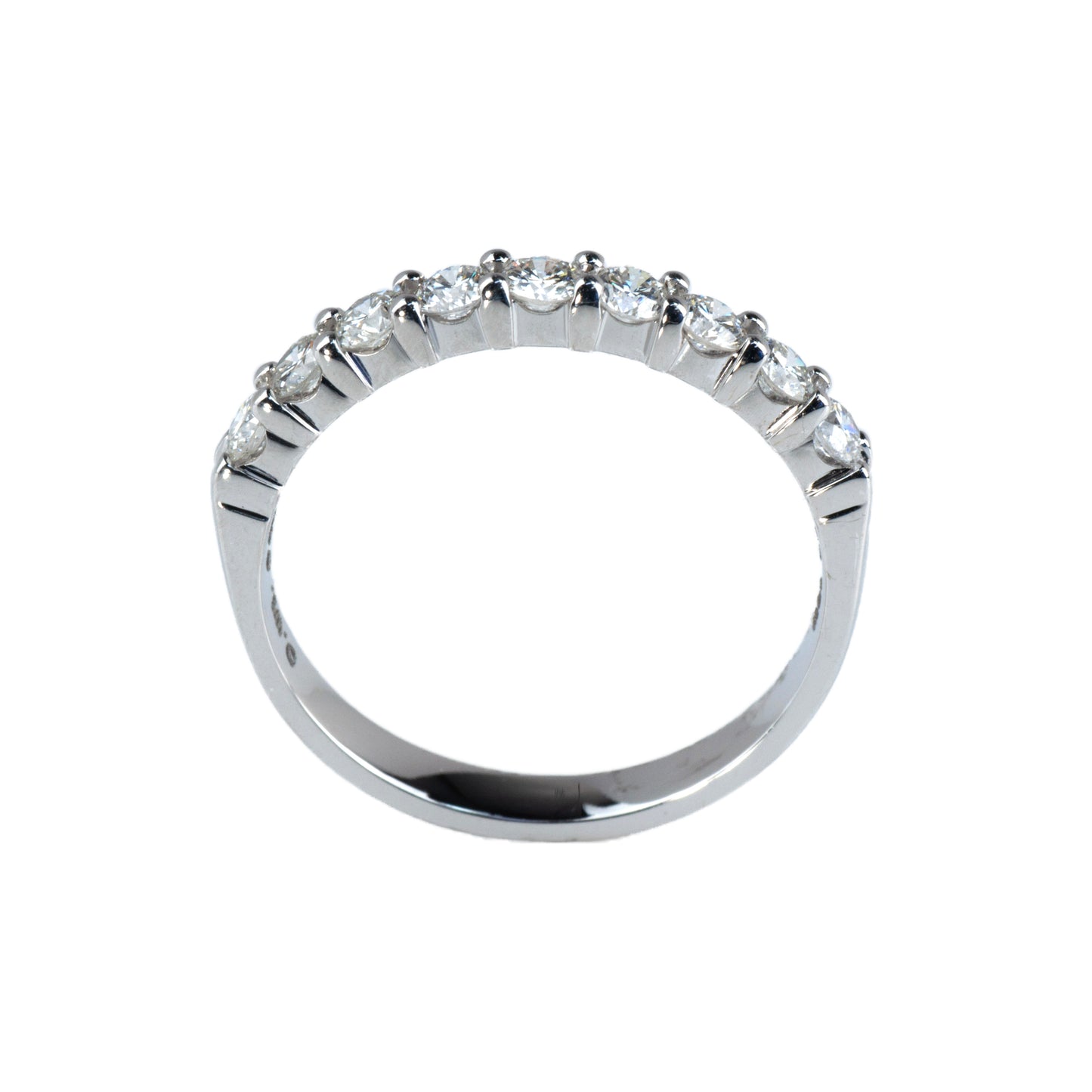 14K White Gold .55 Ct Diamond Stackable Band