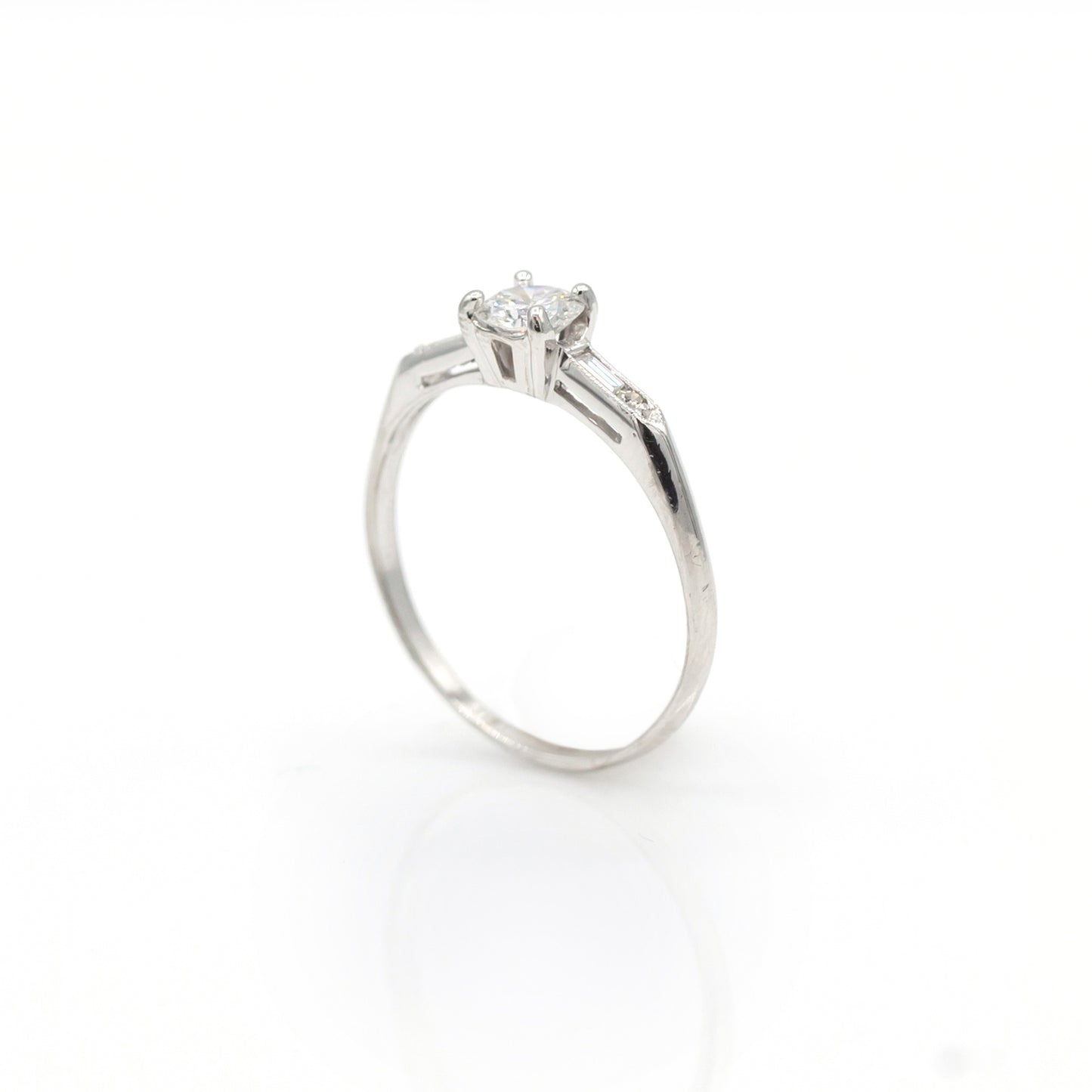 Estate Collection Platinum Diamond Engagement Ring