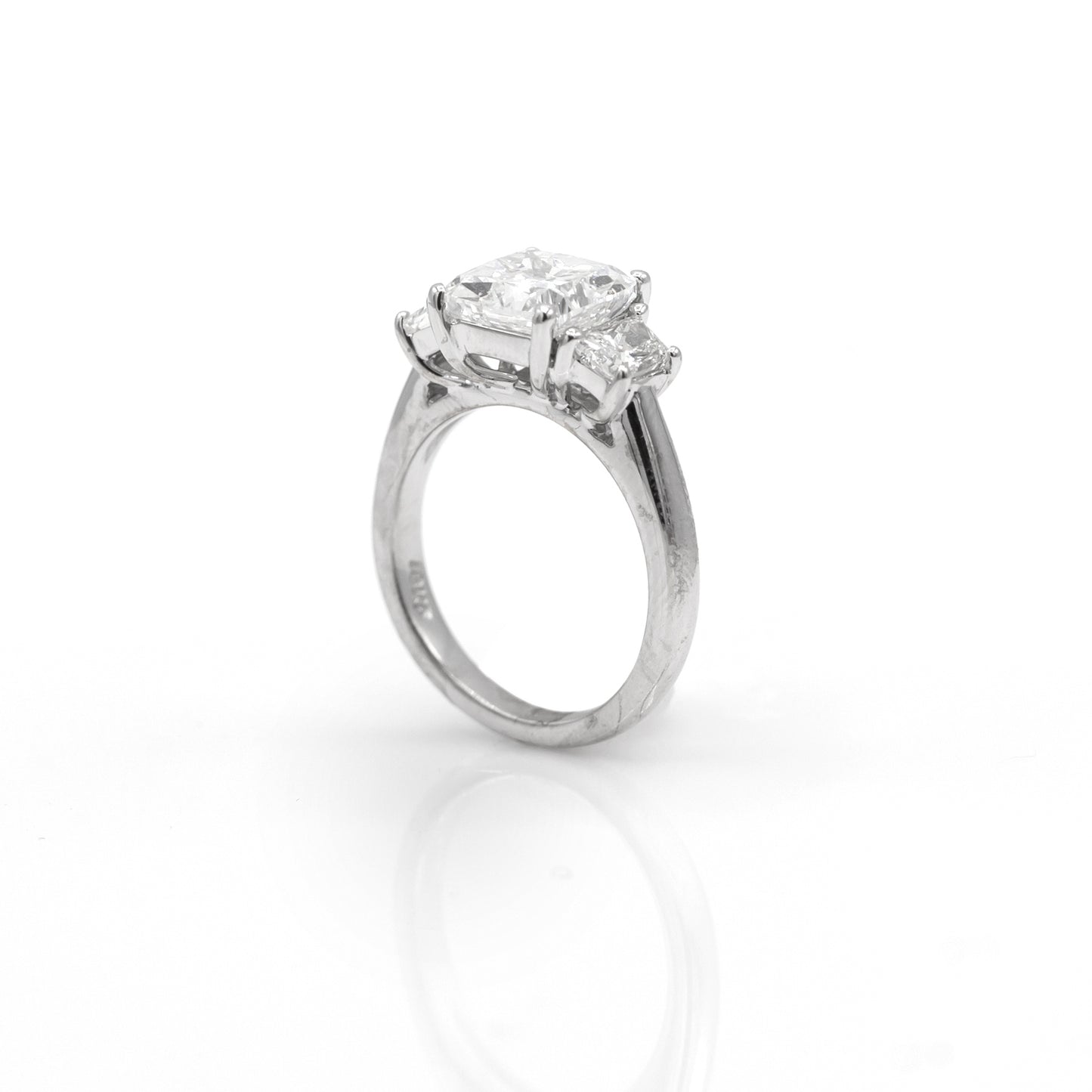 Estate Collection Platinum 3 Stone Diamond Engagement Ring