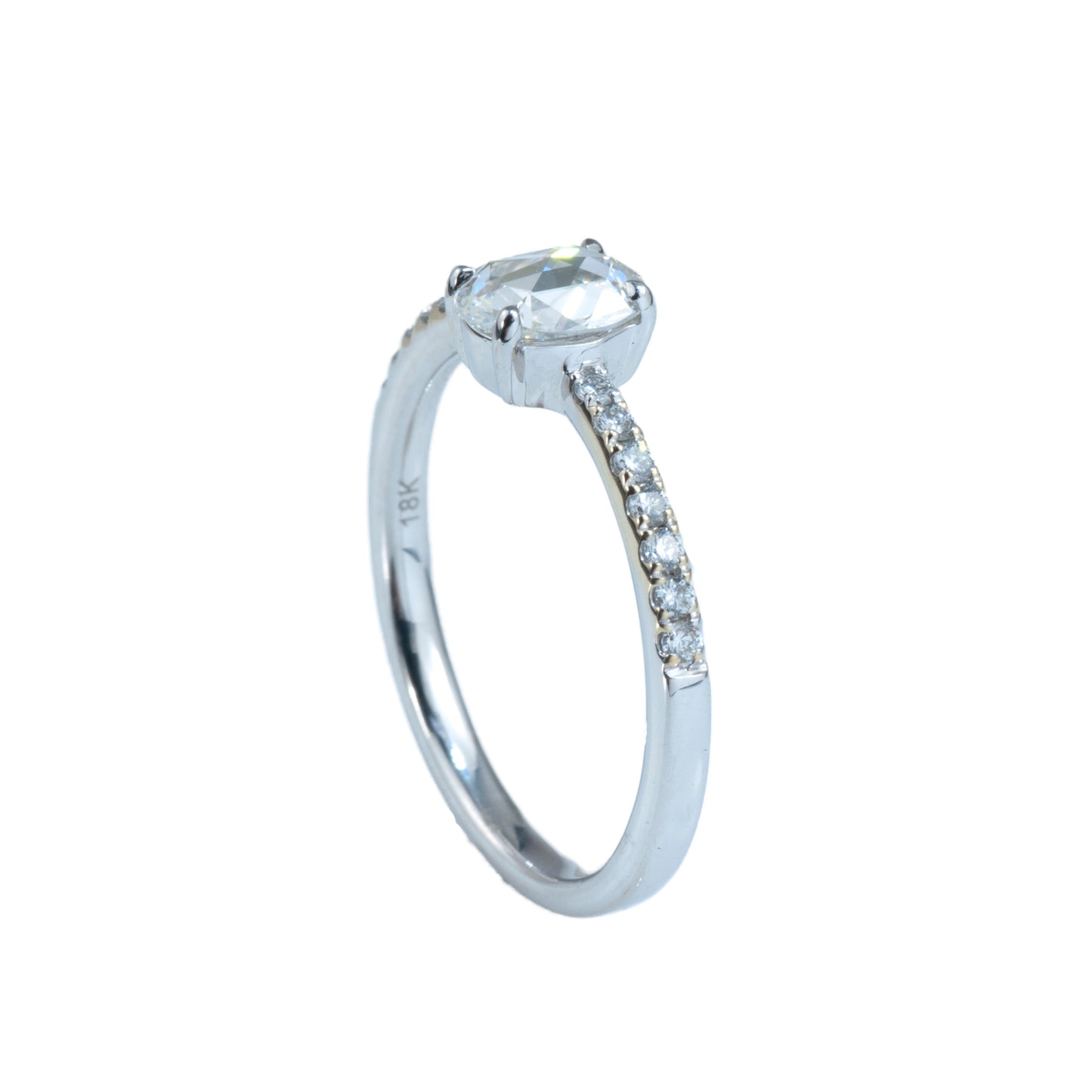 18K White Gold Diamond Ring