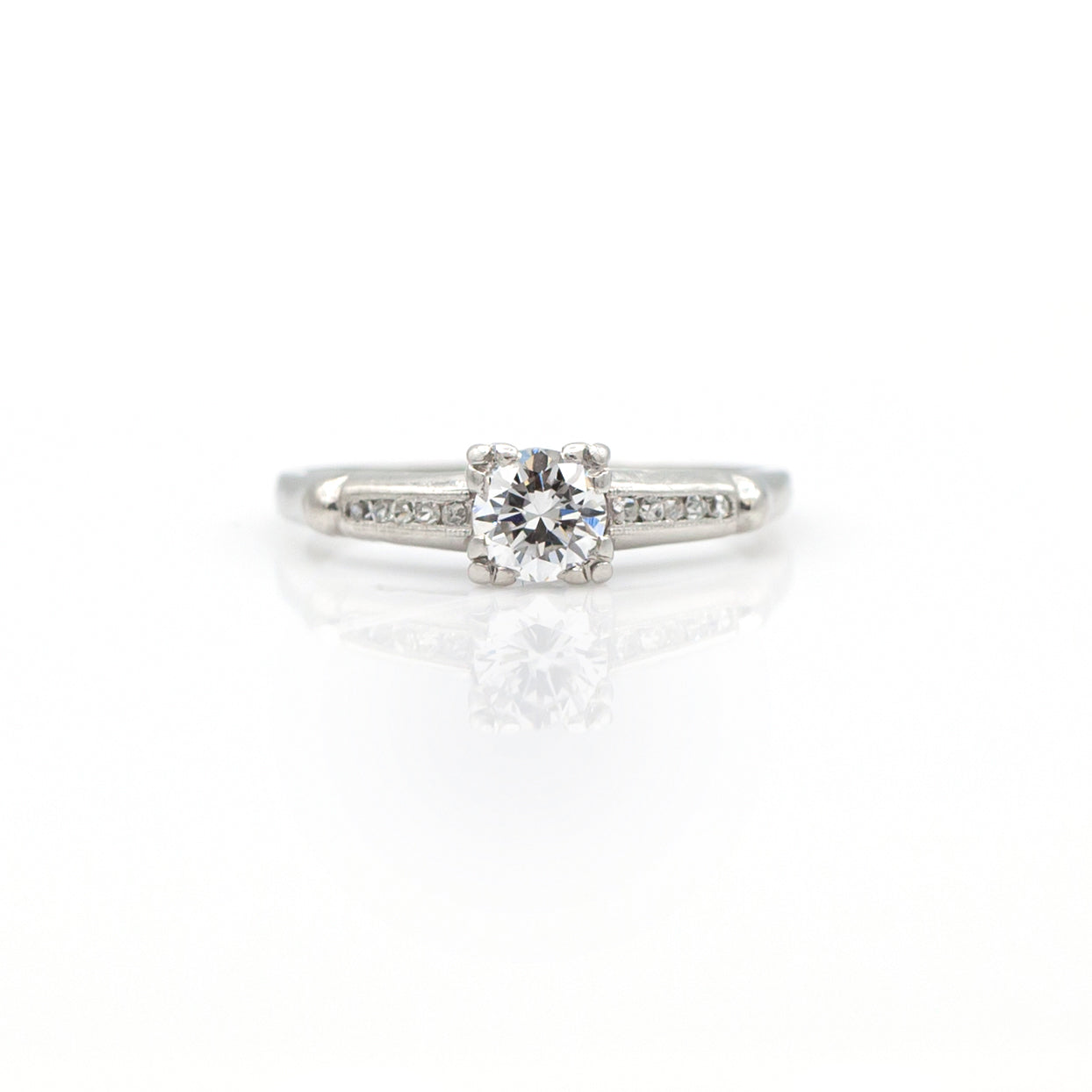 Estate Collection Art Deco Platinum Diamond Ring