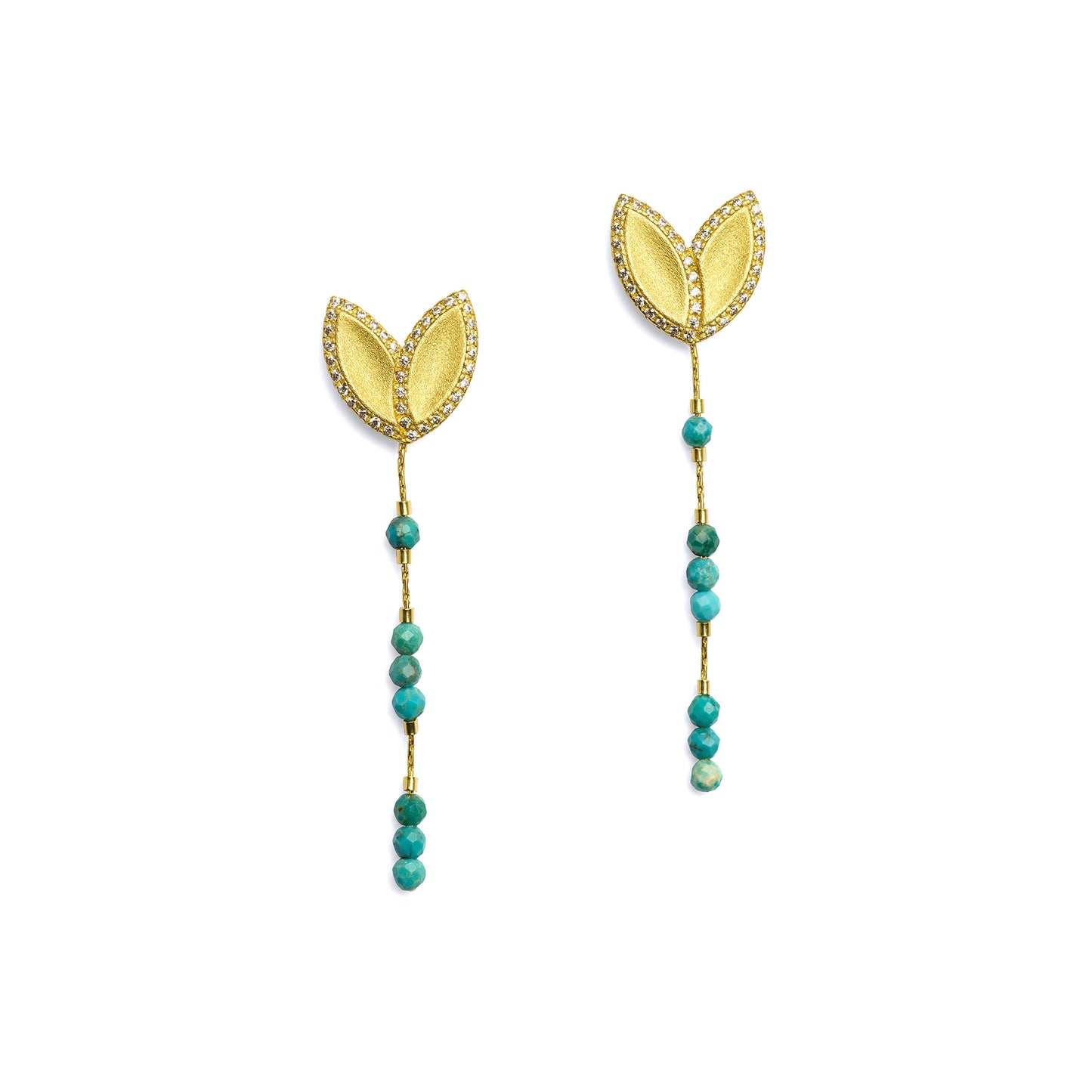 Bernd Wolf Collection "Navendi" Turquoise Earrings