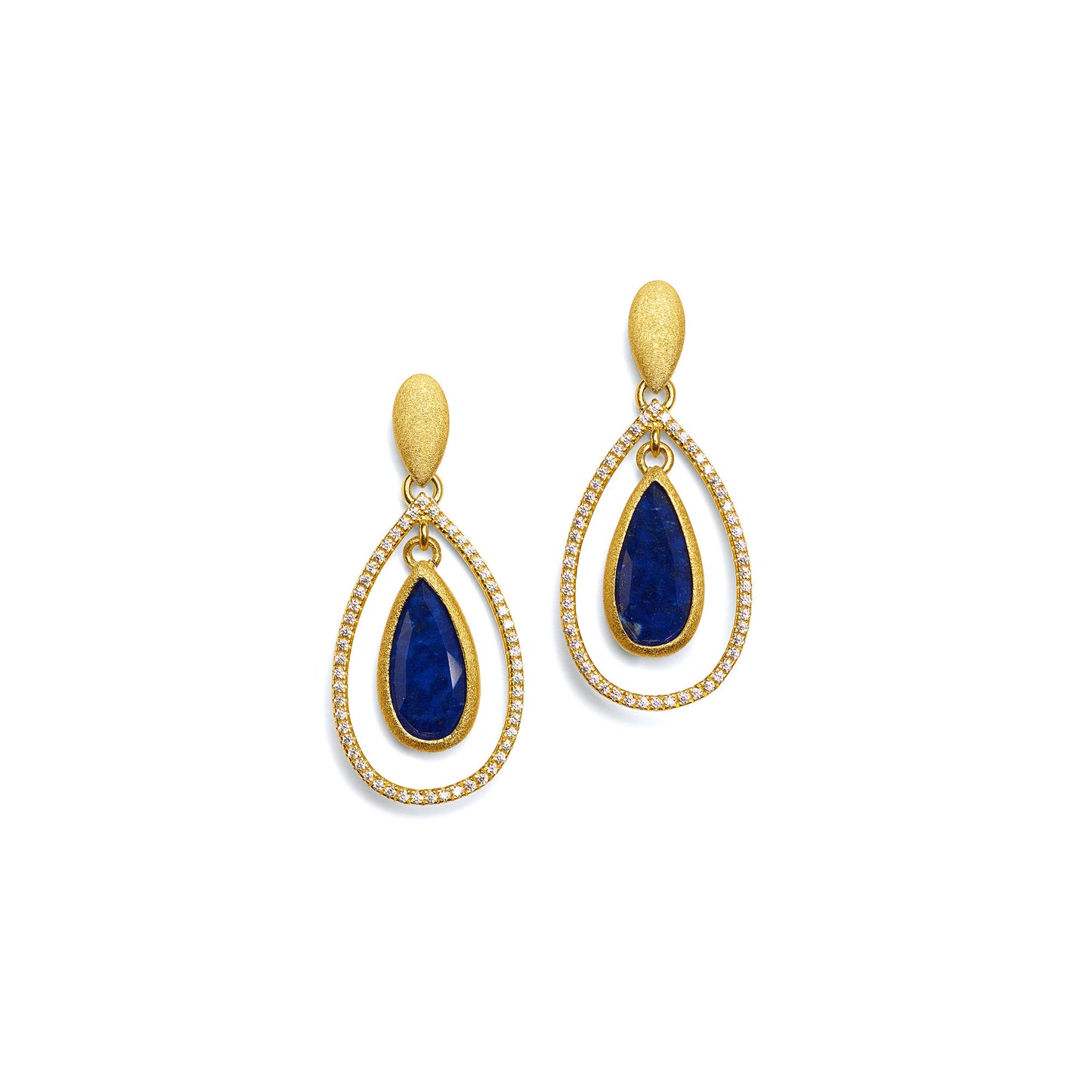 Bernd Wolf Collection "Venezia" Blue Lapis Earrings (Sm)