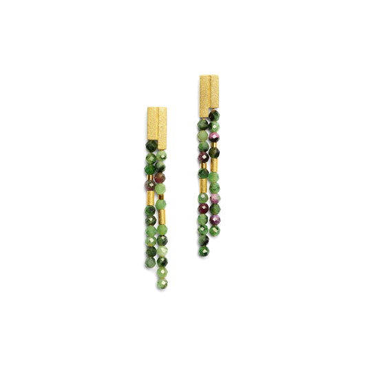 Bernd Wolf Collection "Yanika" Ruby Zoisite Earrings