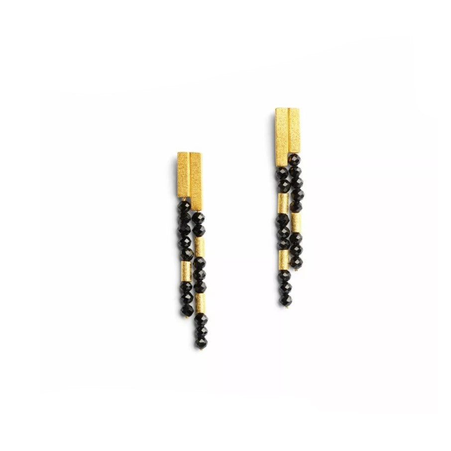 Bernd Wolf Collection "Yaneki" Black Spinel Earrings