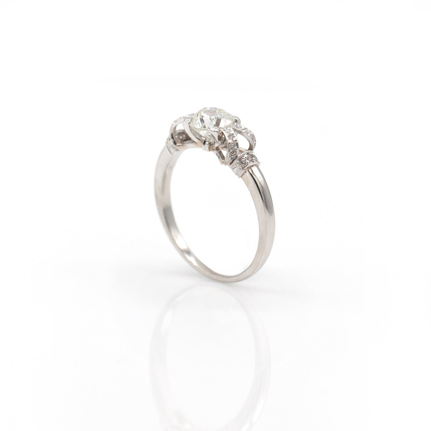 Estate Collection Platinum 1.0CT Diamond Ring