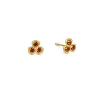 Bernd Wolf Collection "Liaras" Garnet Stud Earrings