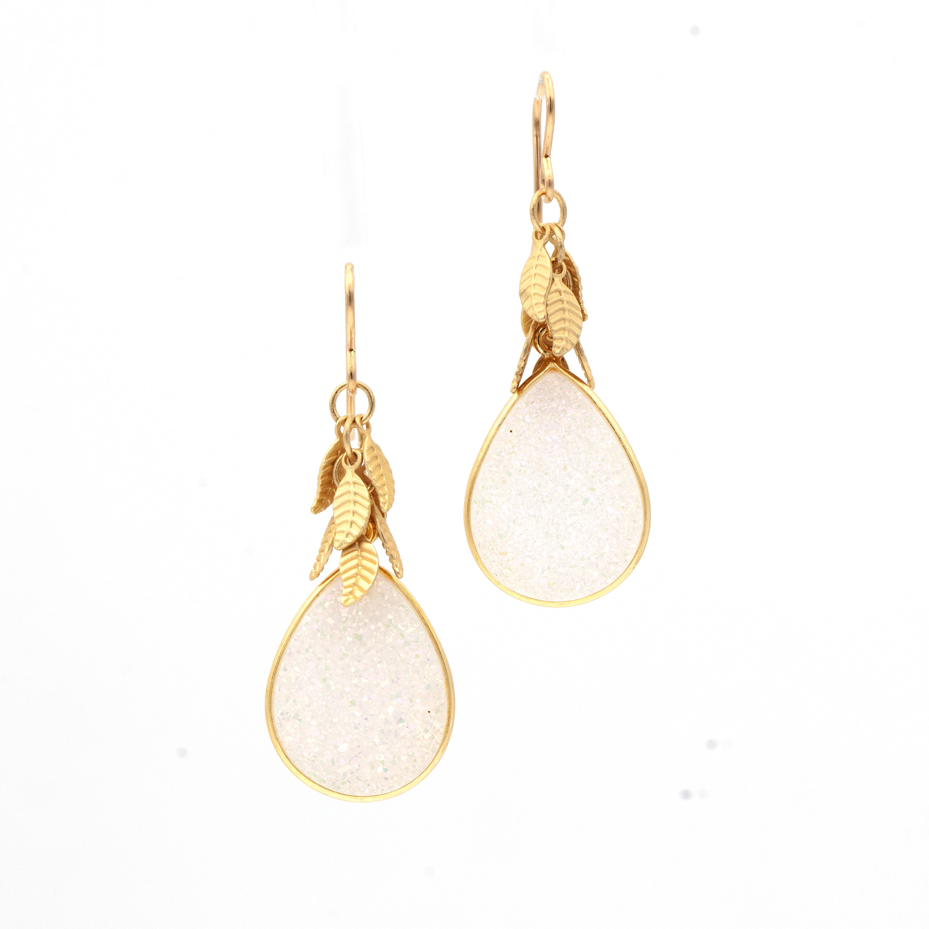 Anna Hollinger Collection Druzy Quartz Earrings