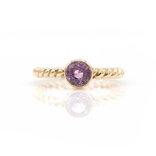 14K Pink Sapphire Ring