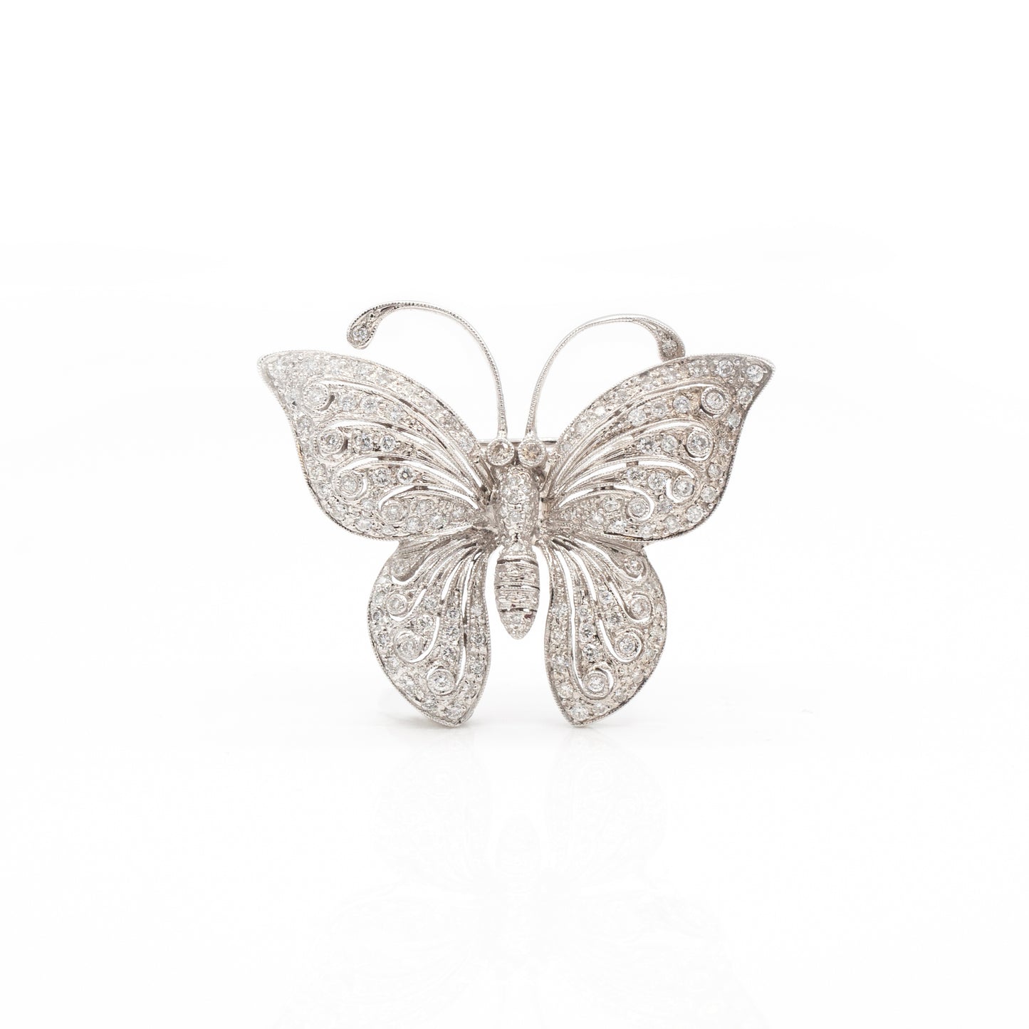 Estate Collection Diamond Butterfly Brooch