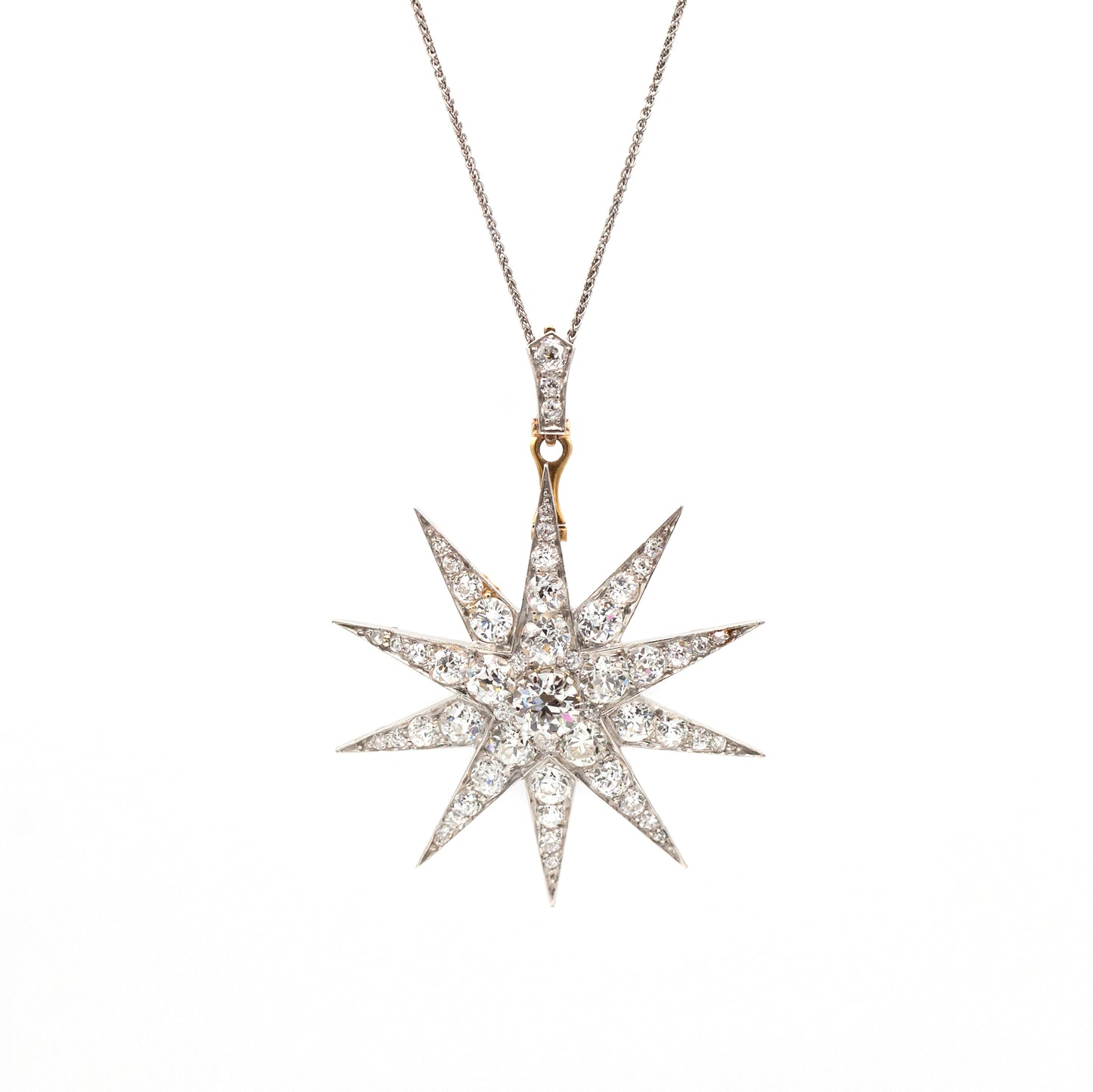 Estate Collection Art Deco 5CT Diamond Star Pendant