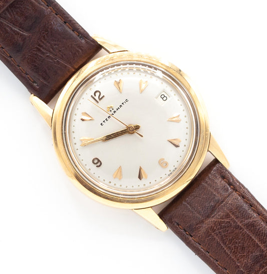 Vintage 1958 Eterna-matic Calendar 34mm Watch