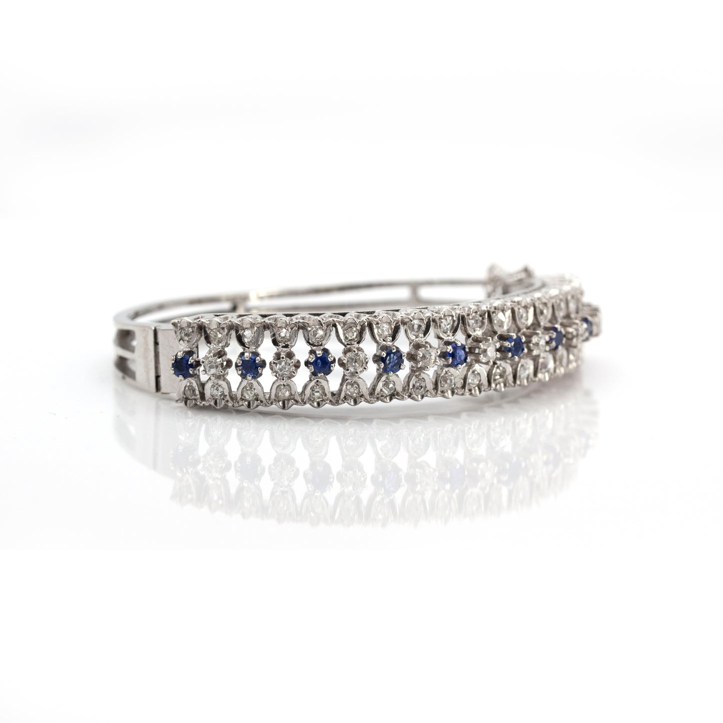 Estate Collection Diamond & Sapphire Bracelet