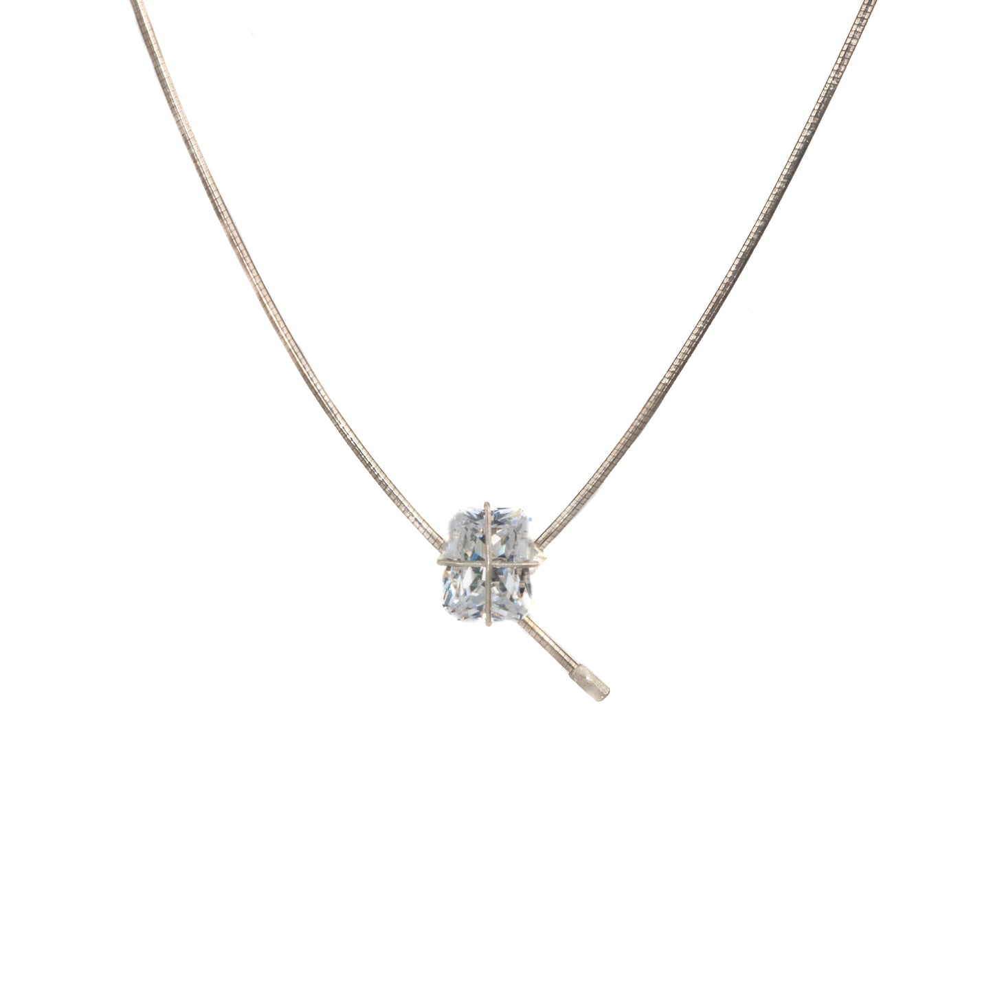 Mysterium Collection "Gift Wrap" CZ Necklace