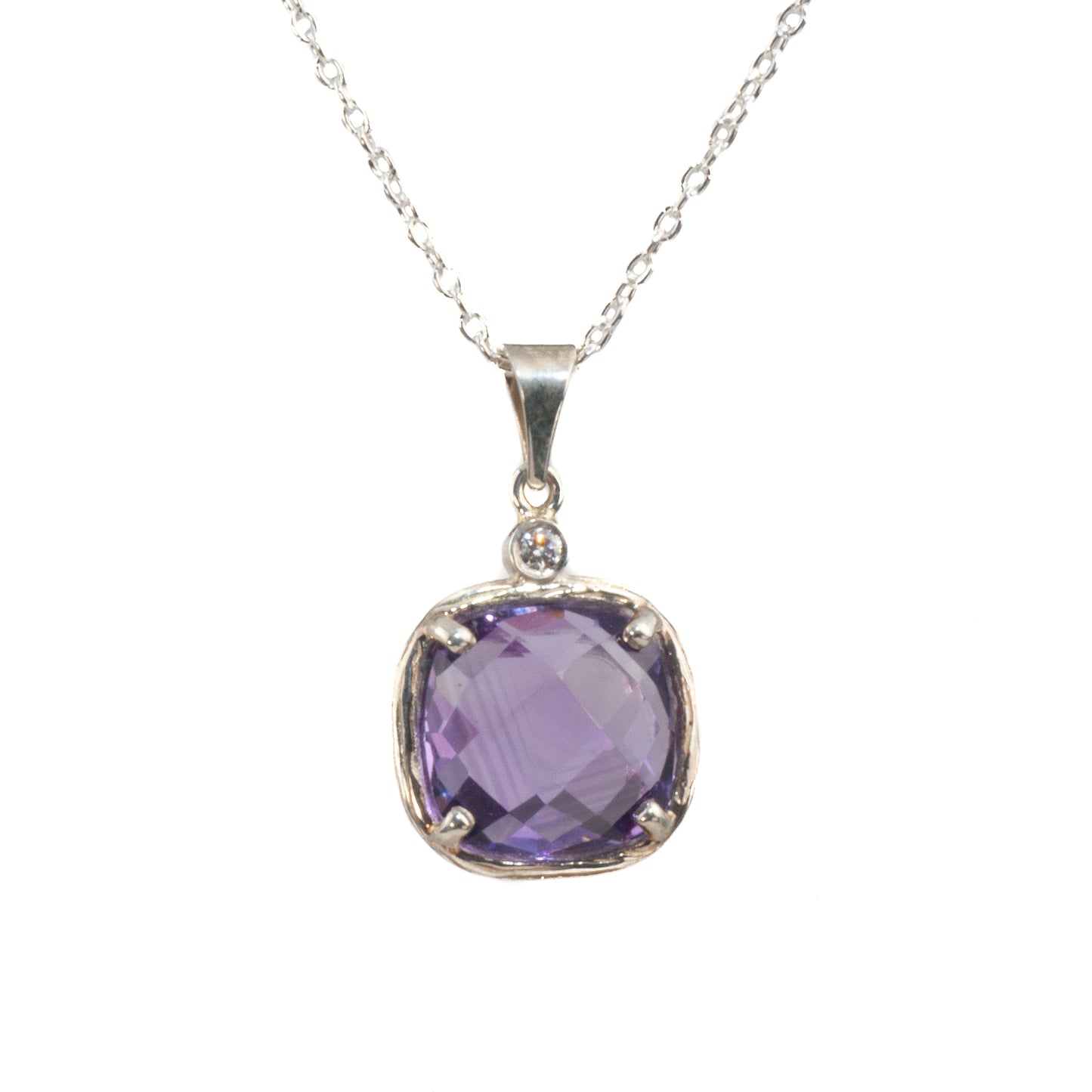 Riverbend Collection Sterling Amethyst Pendant