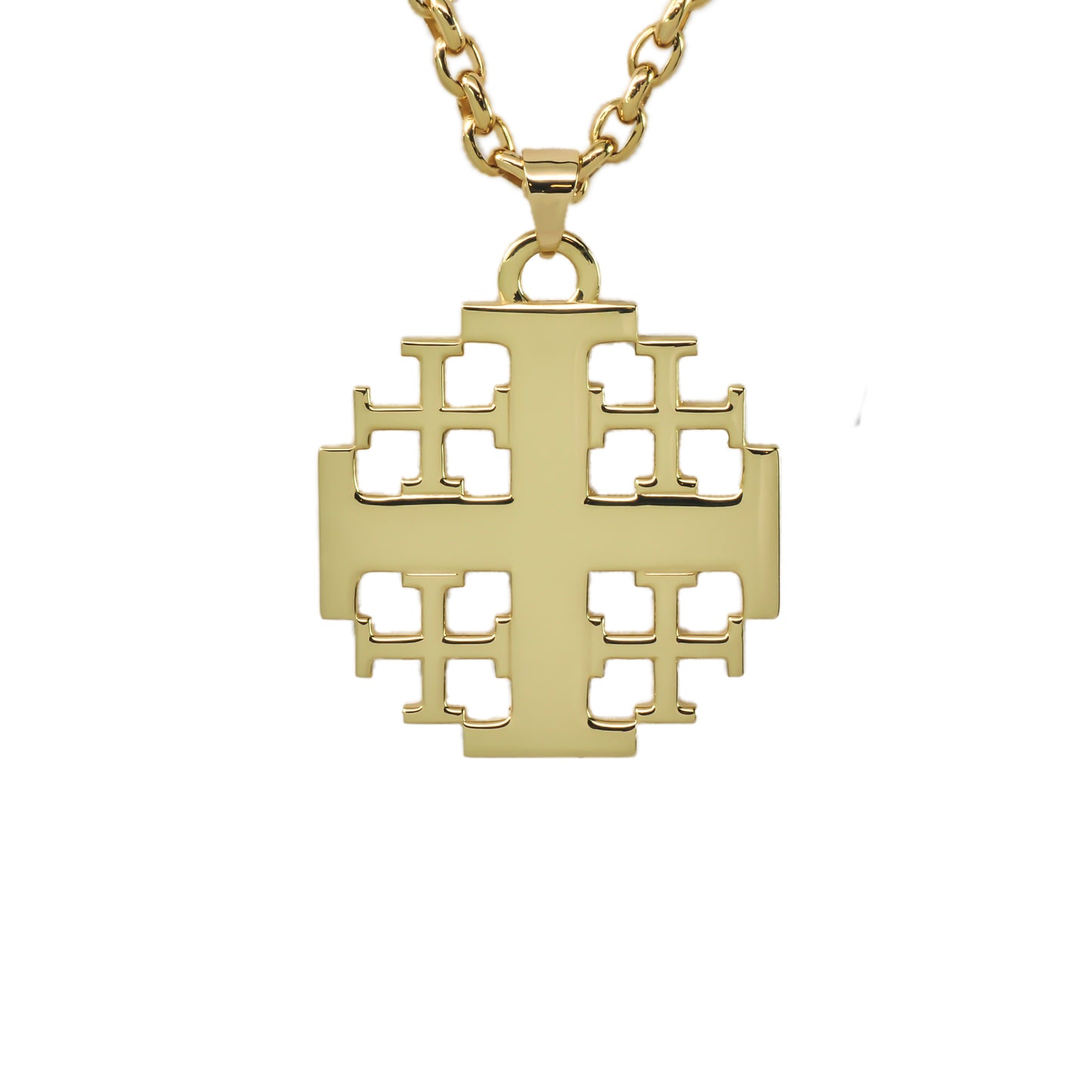 Jerusalem Cross in 14k Yellow Gold