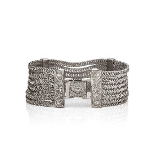 Anatoli Collection Sterling Foxtail Chain Bracelet