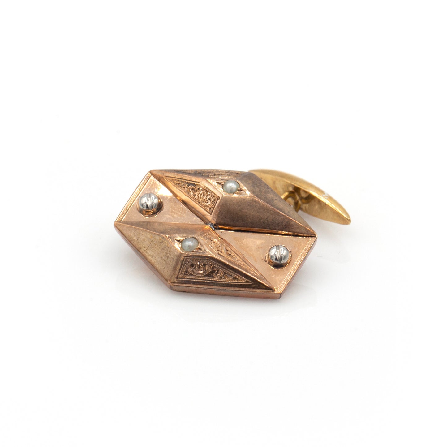 Estate Collection Antique Rose Gold Cuff Links