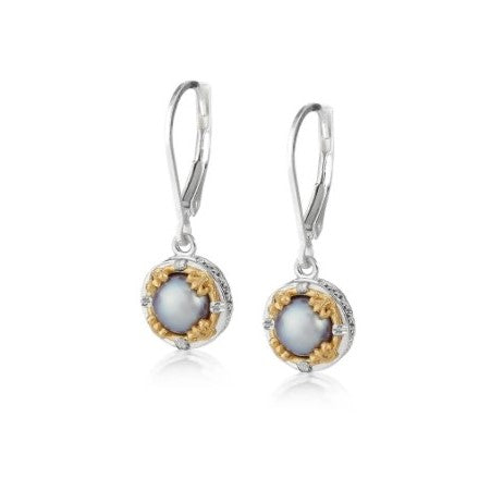 Anatoli Collection Gray Pearl Drop Earrings (sml)