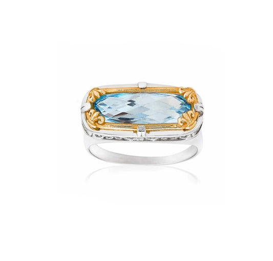 Anatoli Collection Blue Topaz Ring