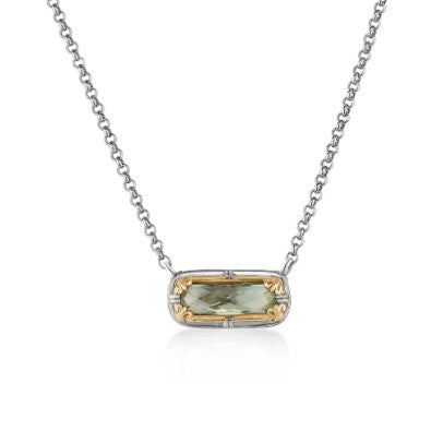 Anatoli Collection Green Amethyst Necklace
