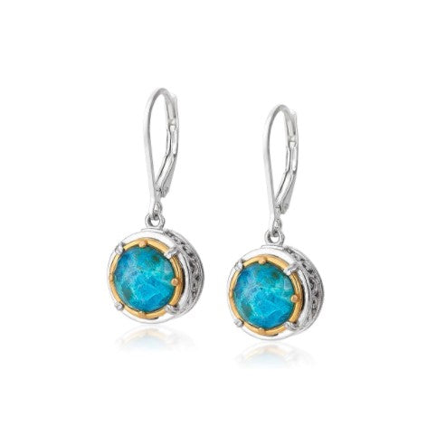 Anatoli Collection Chrysocolla Drop Earrings (med)
