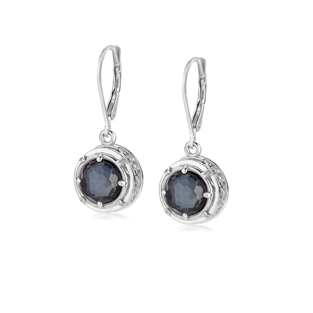 Anatoli Collection Hematite Drop Earrings (med)