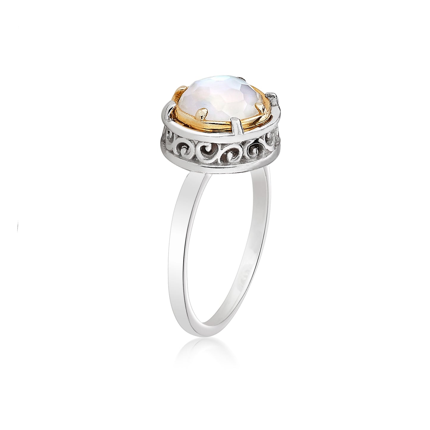 Anatoli Collection Mother of Pearl Ring (med)