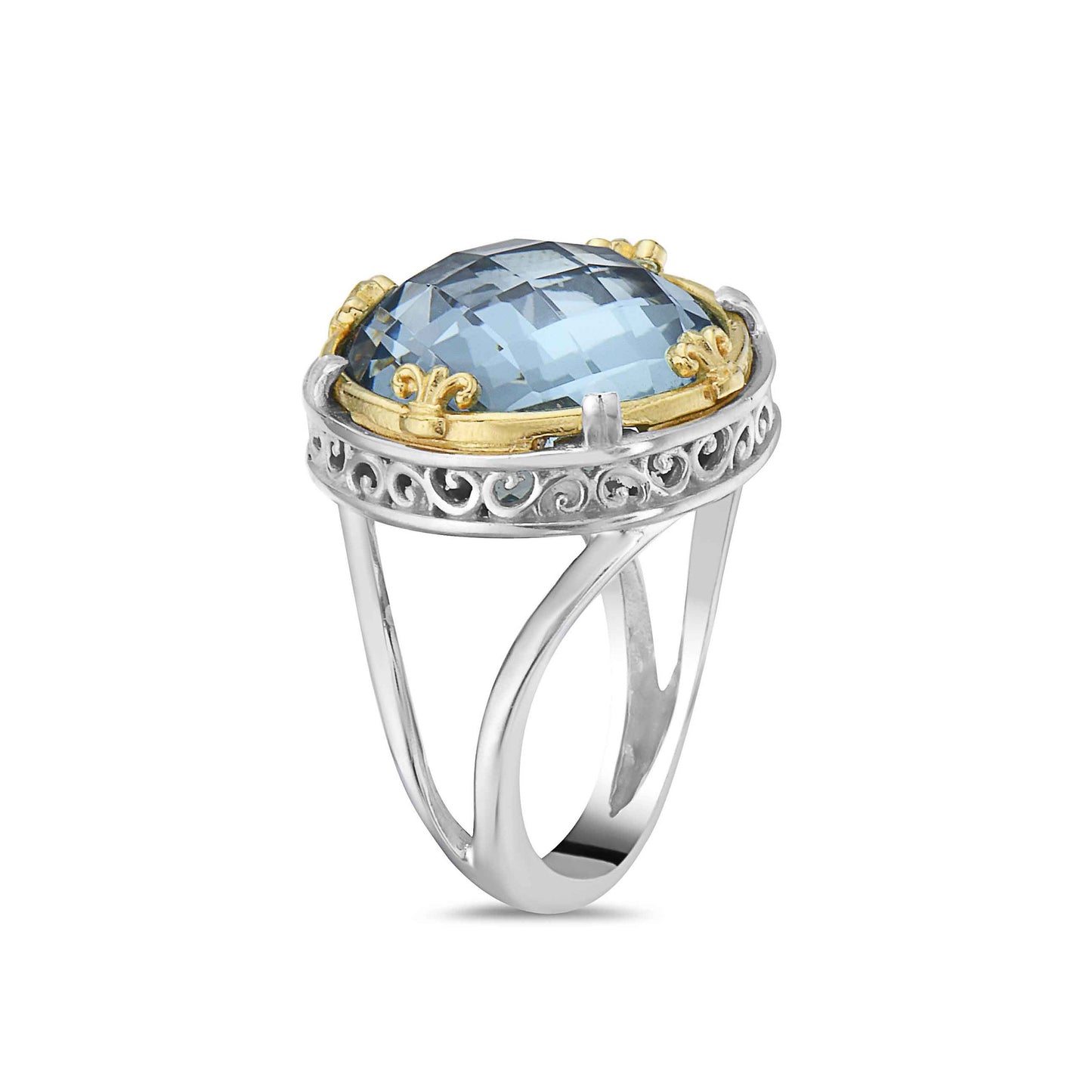 Anatoli Collection Blue Topaz Ring (lg)
