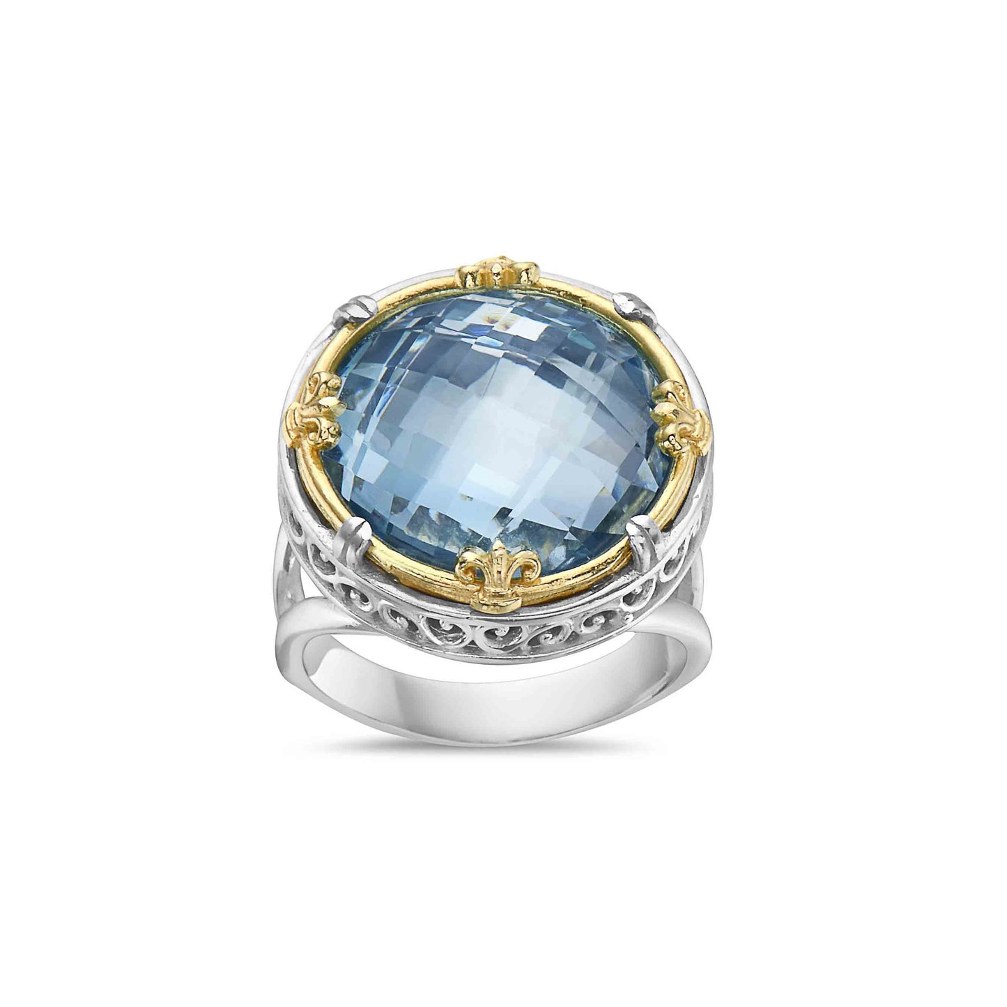 Anatoli Collection Blue Topaz Ring (lg)