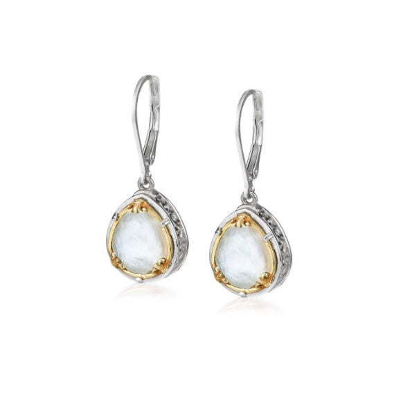 Anatoli Collection Teardrop Mother of Pearl Earrings (Lg)