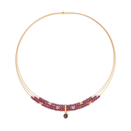 Bernd Wolf Collection "Venbali" Garnet Necklace