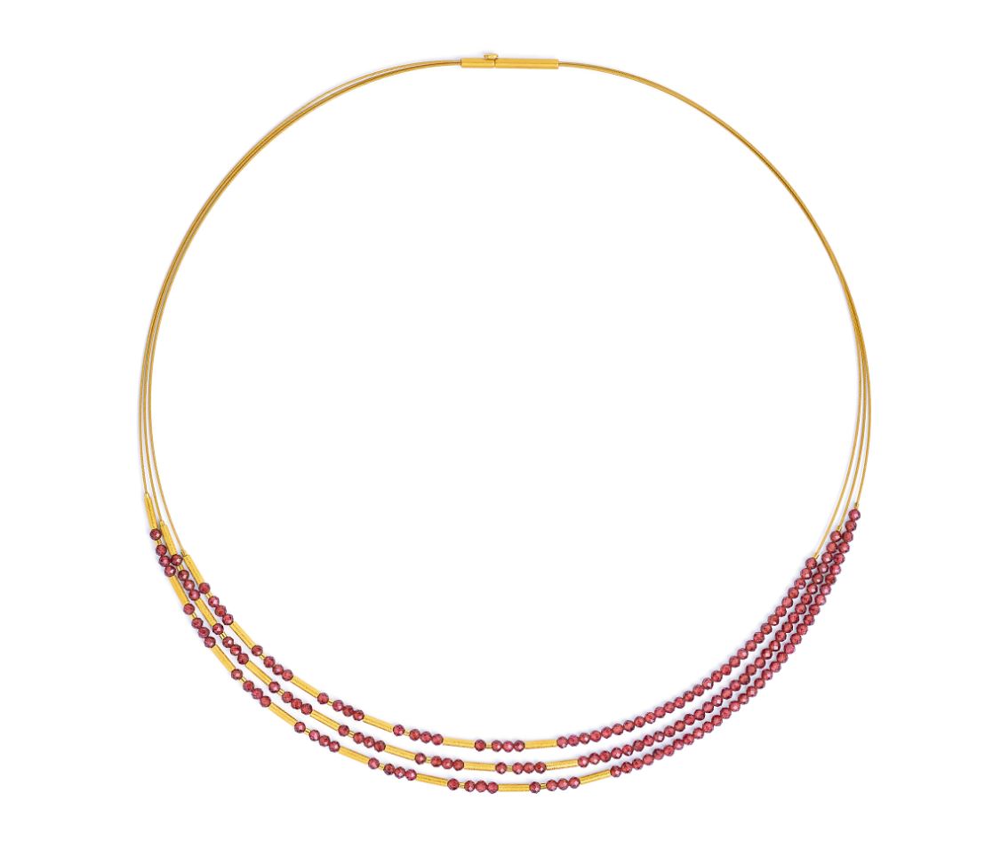 Bernd Wolf Collection "Clini" Garnet Necklace