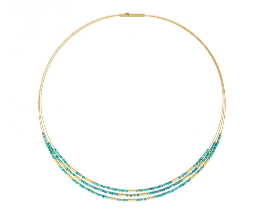 Bernd Wolf Collection "Clivia" Turquoise Necklace