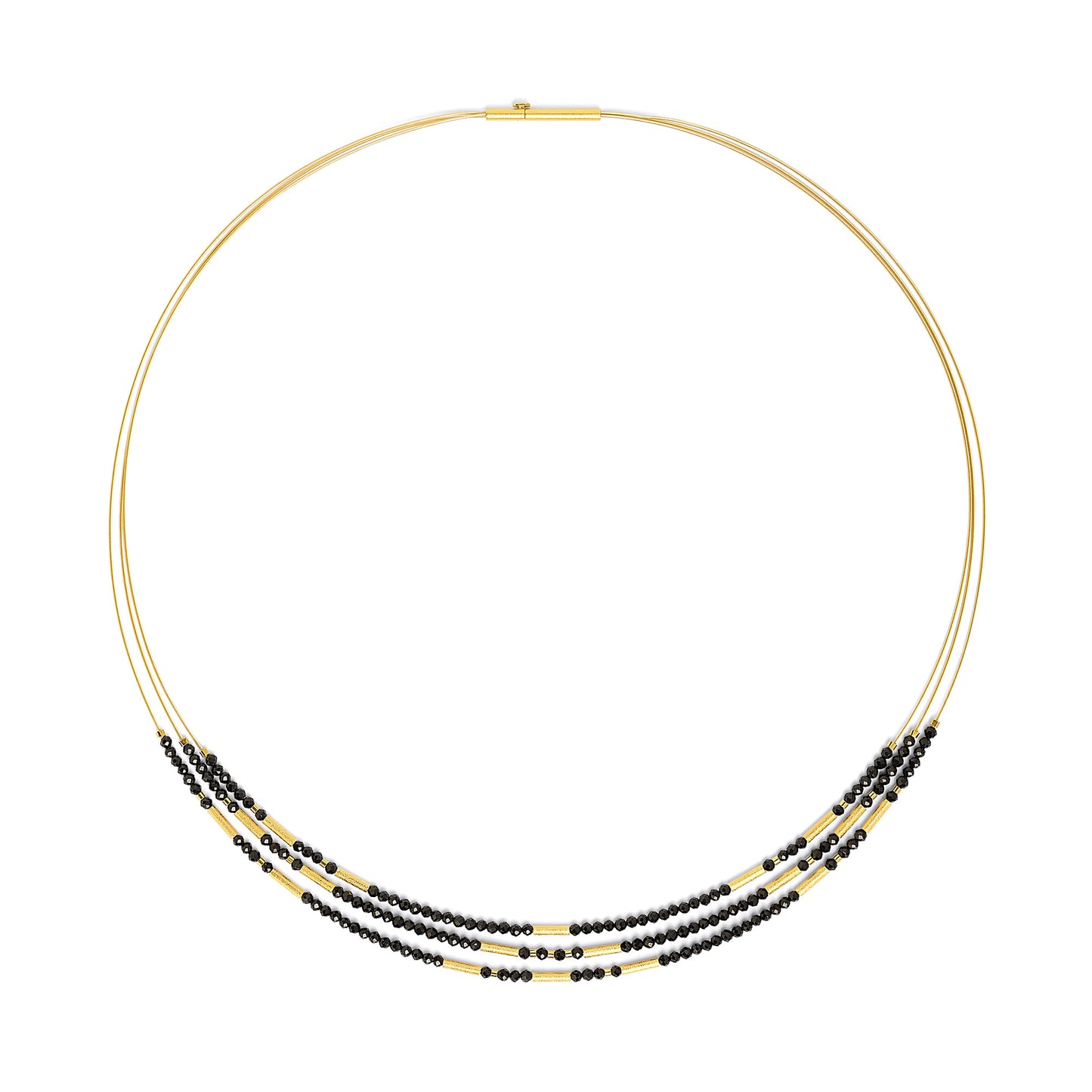 Bernd Wolf Collection "Clivia" Black Spinel Necklace