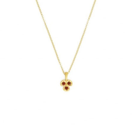 Bernd Wolf Collection "Lilini" Garnet Flower Necklace