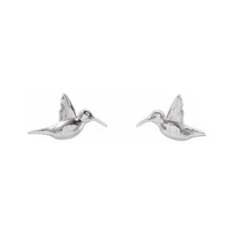 Sterling Silver Petite Hummingbird Earrings