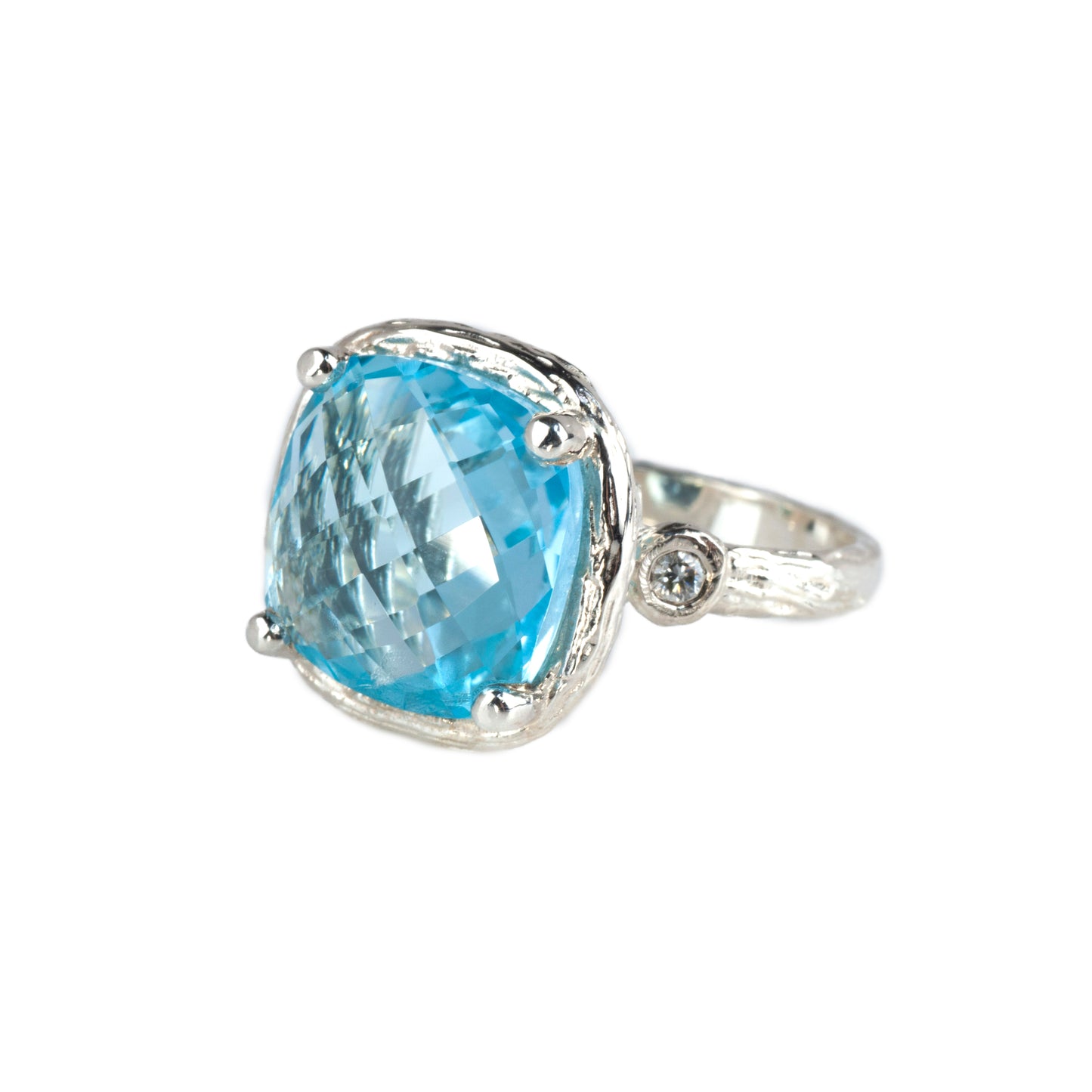 Riverbend Collection Sterling Silver Blue Topaz Ring