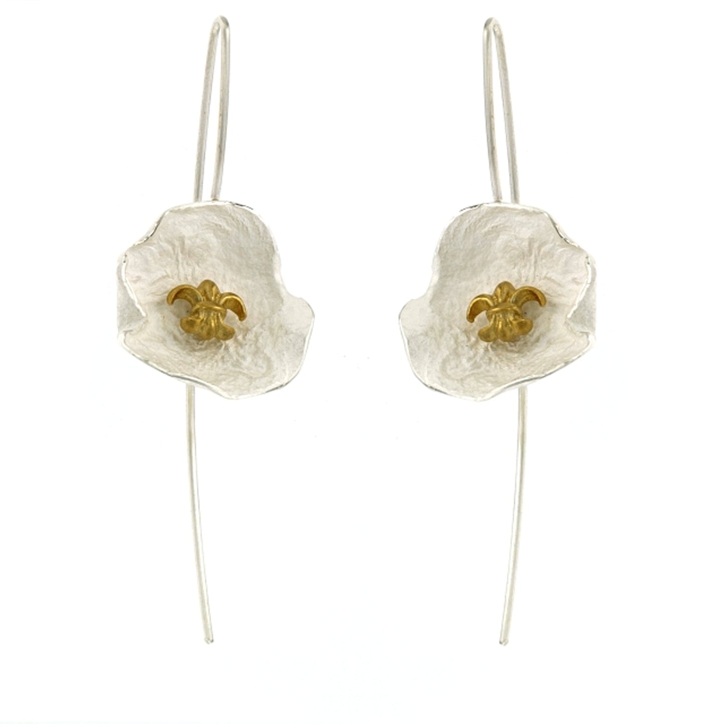 Mysterium Collection Sterling Fleur de Lis Earrings (Med)