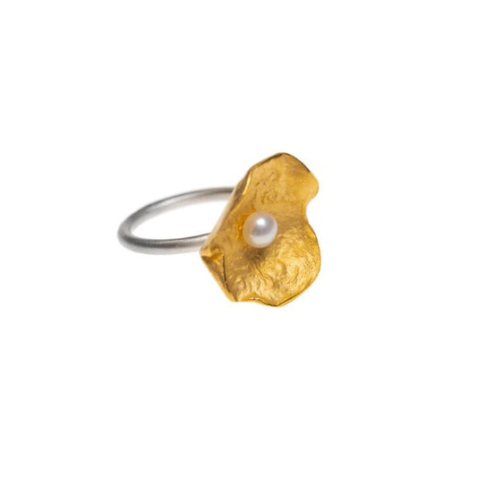 Mysterium Collection Vermeil Pearl Ring (lg)